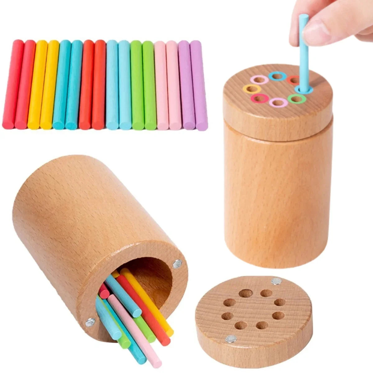 Jouet d'apprentissage en bois (2-5ans)